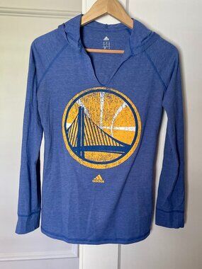 Adidas Warriors Basketball Long Sleeve T-shirt Hoody